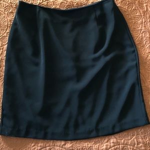 Little Black Skirt Sz 14 Lined with Rear Slit